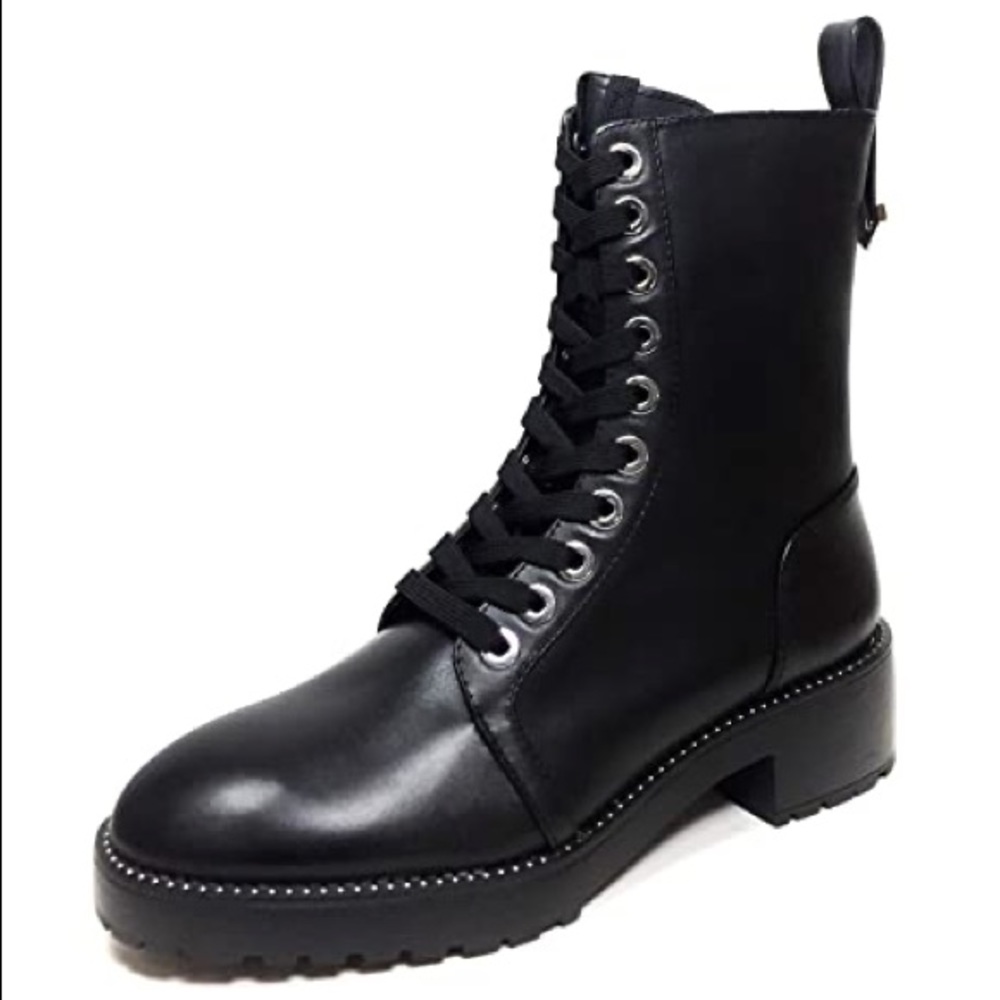 Zara micro-studded combat boots 5164/301 sz 38 (US 7.5)